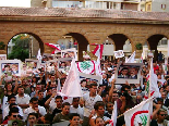 Demonstration after Bachir Gemayel Memorial